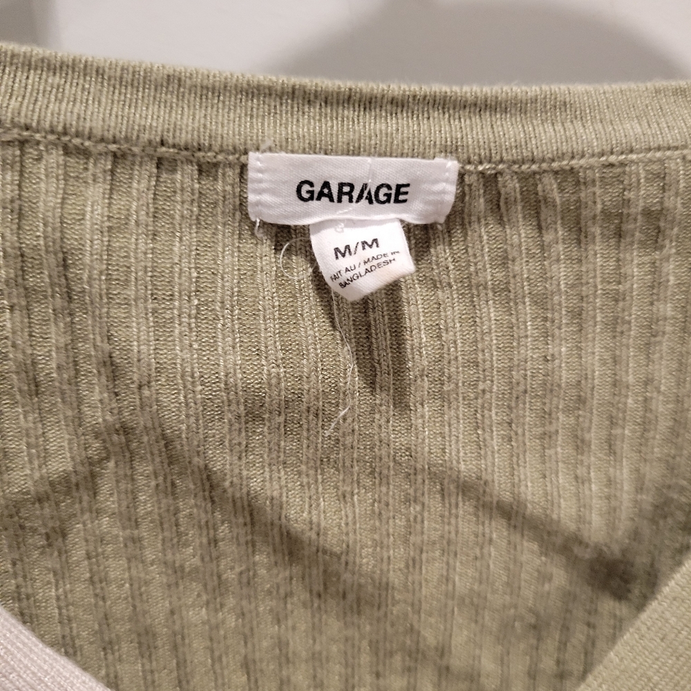 Garage Cropped Ribbed Cardigan - Picture 2 of 2
